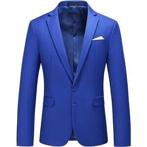 NWT Mogu Mens Suit Jacket Slim Fit Sport Coats Blazer, Size 36